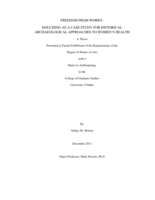 Freedom From Worry: Douching as a Case Study for Historical Archaeological Approaches to Women's Health