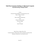 Multi-Physic Stochastic Modeling of a High Speed Composite Flywheel Energy Storage System
