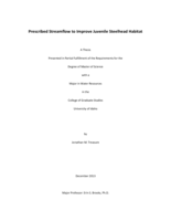 Prescribed Streamflow to Improve Juvenile Steelhead Habitat