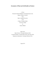 Economics of Plant and Soil Health on Potato