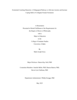 Existential Coaching Education: A Pedagogical Pathway to Alleviate Anxiety and Increase Coping Skills of Collegiate Female Swimmers