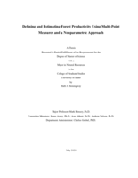 Defining and Estimating Forest Productivity Using Multi-Point Measures and a Nonparametric Approach