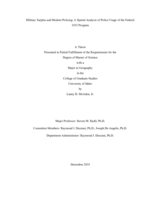 Military Surplus and Modern Policing: A Spatial Analysis of Police Usage of the Federal 1033 Program
