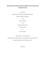 Application of Nanocrystalline-Graphite (GUITAR) in Electrochemical Energy Storage and Sensing