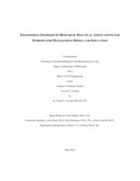 ENGINEERING INFORMED BY RESEARCH: PRACTICAL APPLICATIONS FOR STORMWATER MANAGEMENT DESIGN AND EDUCATION