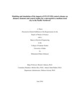 Modeling and Simulation of the Impacts of STATCOM Control Schemes on Distance Elements and Control Studies for a Microgrid in a Medium Sized City in the Pacific Northwest