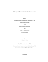 Online Dynamic Parameter Estimation of Synchronous Machines