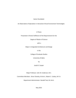Vactor Elucidated: An Observation of Speciation in Interactive Virtual Environment Technologies
