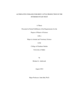 Alternative forages for beef cattle production in the Intermountain West