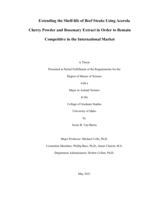Extending the Shelf-life of Beef Steaks Using Acerola Cherry Powder and Rosemary Extract in Order to Remain Competitive in the International Market