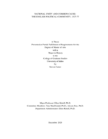 National Unity and Common Cause: The English Political Community, 1327-77