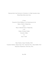 Process-Structure Linkages in Materials via Deep Learning from Phase-Field Simulation Data