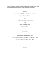 Factors that Influence Ghanaian Mothers' Complementary Feeding Practices and the Perceived Implications on Children's Growth, Health, and Development