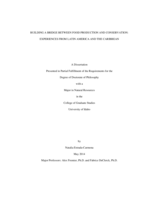 Building a bridge between food production and conservation: experiences from Latin America and the Caribbean