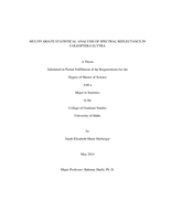 Multivariate Statistical Analysis of Spectral Reflectance in Coleoptera Elytra