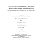 Evaluating A Regional Interdependence Approach For Treating Apparent Hamstring Tightness In Collegiate Athletes: A Dissertation Of Clinical Practice Improvement