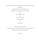 An Exploratory Examination of a Treatment Based Classification Algorithm Treating Tendinopathy In The Division III Collegiate Setting:: A Dissertation of Clinical Practice Improvement