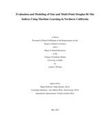 Evaluation and Modeling of One and Multi-Point Douglas-fir Site Indices Using Machine Learning in Northern California