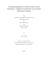 Competing Vegetation in Northern Idaho Conifer Plantations:  Douglas-fir and Western Larch Growth Responses to Release