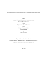 Soil Disturbance Recovery After Timber Harvests on the Malheur National Forest, Oregon