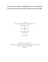 Sweat Lodge on Campus: Examining Barriers of Communication of a Project between Native Students and the University of Idaho