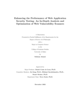 Enhancing the Performance of Web Application Security Testing: An In-Depth Analysis and Optimization of Web Vulnerability Scanners