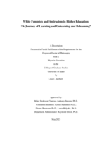 White Feminists and Antiracism in Higher Education: “A Journey of Learning and Unlearning and Relearning”