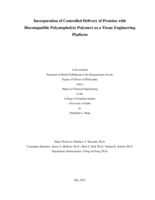 Incorporation of Controlled Delivery of Proteins with Biocompatible Polyampholyte Polymers as a Tissue Engineering Platform
