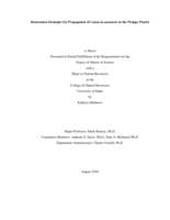 Restoration Strategies for Propagation of Camassia quamash on the Weippe Prairie