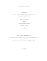 Vertex-Disjoint Large Cycles