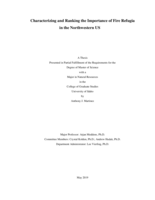 Characterizing and Ranking the Importance of Fire Refugia in the Northwestern US