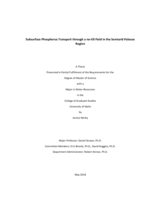 Subsurface Phosphorus Transport through a no-till Field in the Semiarid Palouse Region