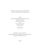 A Comparative Analysis of Two Early Fur Trade Period Sites on the Lower Columbia River of Oregon and Washington