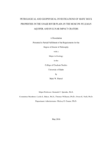 PETROLOGICAL AND GEOPHYSICAL INVESTIGATIONS OF MAFIC ROCK PROPERTIES IN THE SNAKE RIVER PLAIN, IN THE MOSCOW-PULLMAN AQUIFER, AND IN LUNAR IMPACT CRATERS