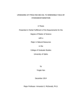 UPGRADING OF PYROLYSIS BIO-OIL TO RENEWABLE FUELS BY HYDRODEOXYGENATION
