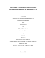 Nanocrystallinity, Grain Boundaries, and Functionalization: New Perspectives on the Structure and Application of GUITAR
