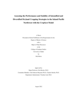 Assessing the Performance and Stability of Intensified and Diversified Dryland Cropping Strategies in the Inland Pacific Northwest with the CropSyst Model