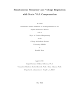 Simultaneous Frequency and Voltage Regulation with Static VAR Compensation