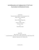 Anti-Inflammation and Antiphagocytosis of Viral Vector Functionalized with Biomimetic Proteins