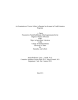 An Examination of Factors Related to Parental Involvement in Youth Extension Programs