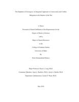 The Elephants of Gorongosa: an Integrated Approach to Conservation and Conflict Mitigation in the Shadow of the War