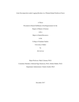 Litter Decomposition Under Logging Residues in a Thinned Inland Northwest Forest