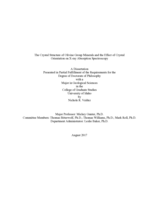 The Crystal Structure of Olivine and the Effect of Crystal Orientation on X-ray Absorption Spectroscopy