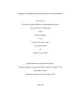 URSIDAE LOCOMOTION: RIGHT DOWN TO THE “BEAR BONES”