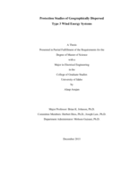 Protection Studies of Geographically Dispersed Type 3 Wind Energy Systems