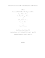 Latitudinal controls on topography: the role of precipitation and fluvial erosion
