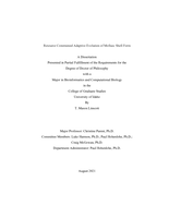 Resource Constrained Adaptive Evolution of Mollusc Shell Form