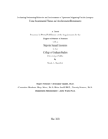 Evaluating swimming behavior and performance of upstream migrating Pacific lamprey using experimental flumes and accelerometer biotelemetry