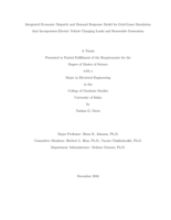 Integrated Economic Dispatch and Demand Response Model for Grid-Game Simulation that Incorporates Electric Vehicle Charging Loads and Renewable Generation