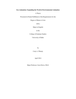 Eco-Animation: Expanding the World of Environmental Animation